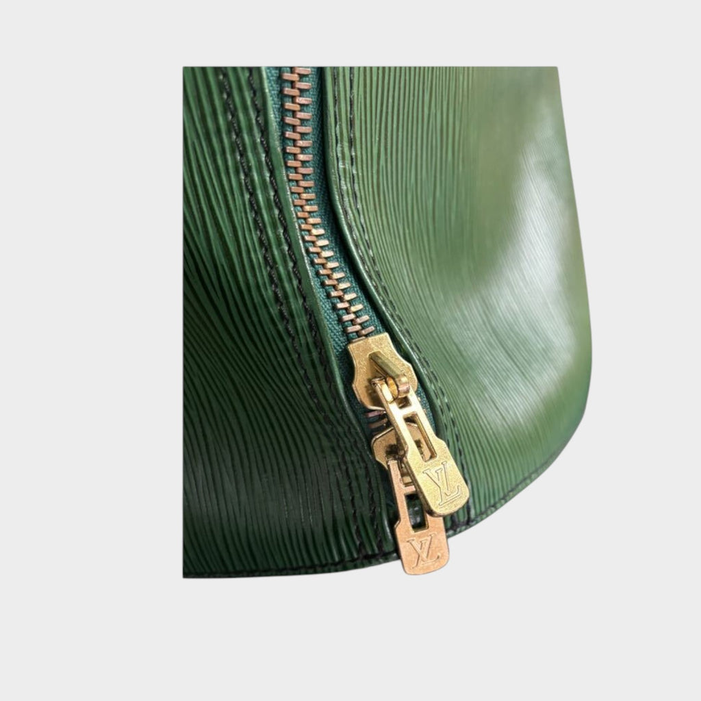 Excellent condition LOUIS VUITTON Epi Keepall 50 Green Boston Tasche