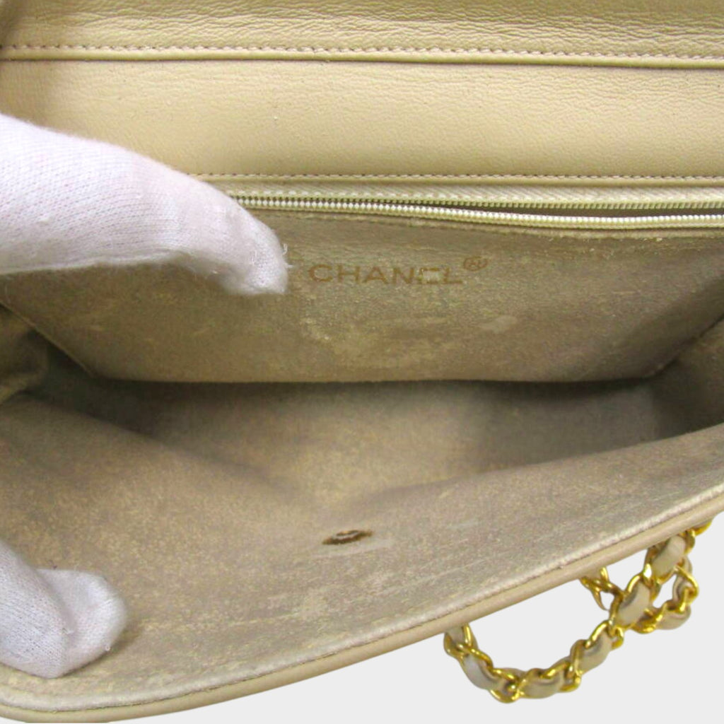 CHANEL Chanel Women's Shoulder Bag Beige Old Vintage