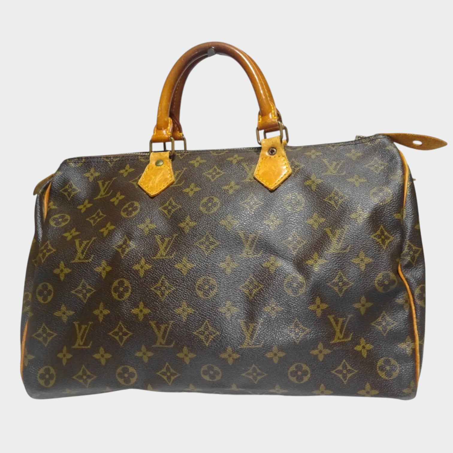 Authenticated Louis Vuitton Monogram Handbag Louis Vuitton Approx Speedy 35