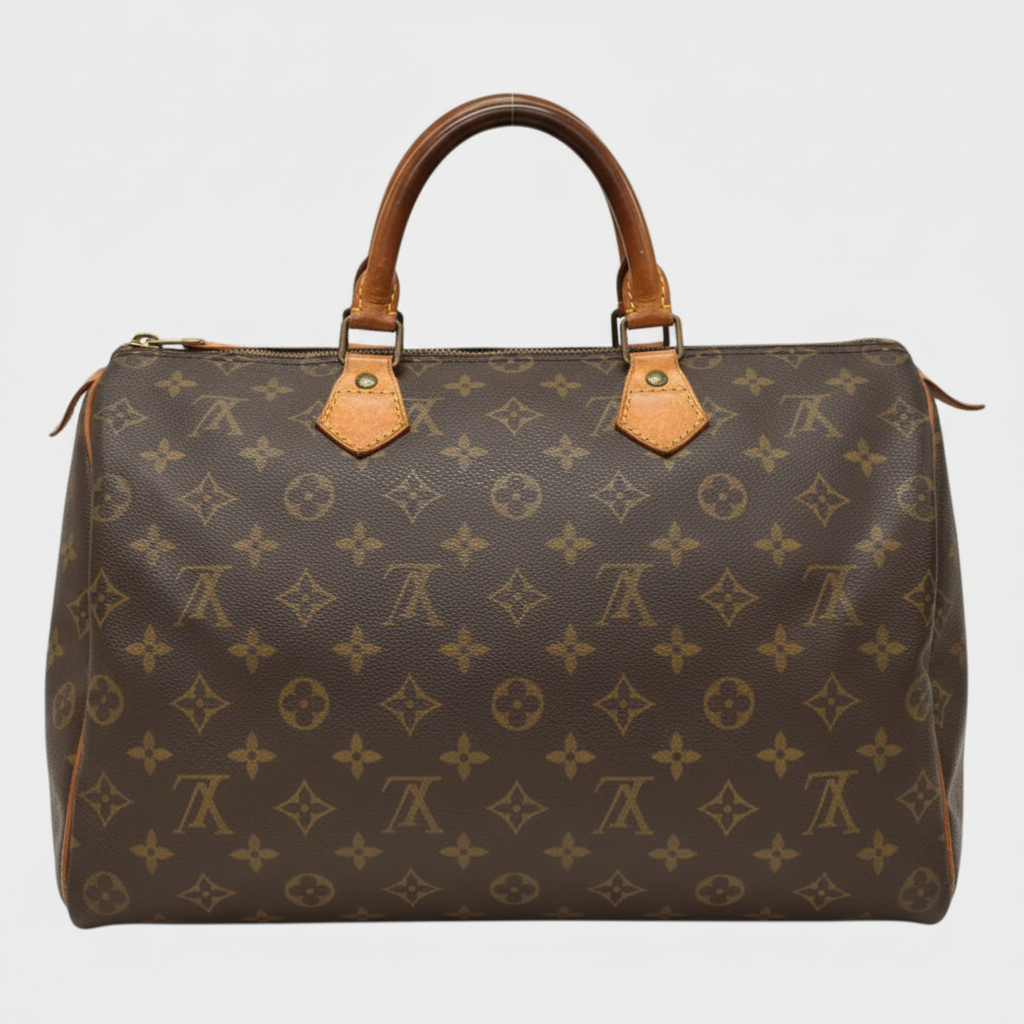 Louis Vuitton Handbag Speedy 35 M41524 Monogram Canvas Leather Tasche