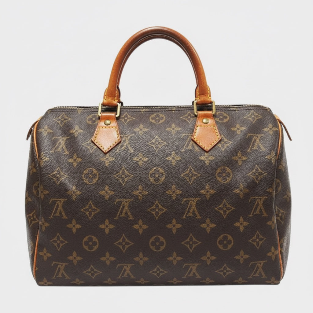 Louis Vuitton Monogram Speedy 30 Mini Boston Bag Handbag M41526 AA0064 Women's with Padlock and Key