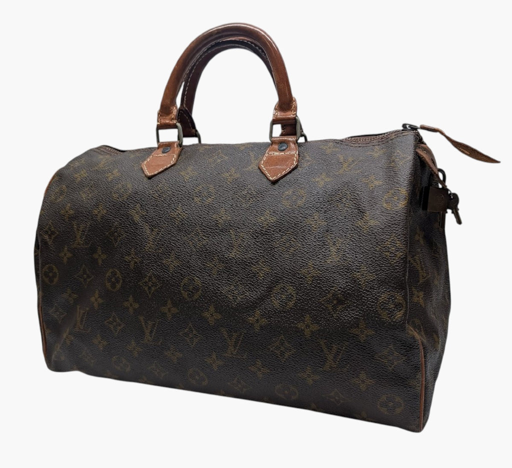 Louis Vuitton Early Model Speedy 35 M41524 Monogram Vintage Women's Bag]