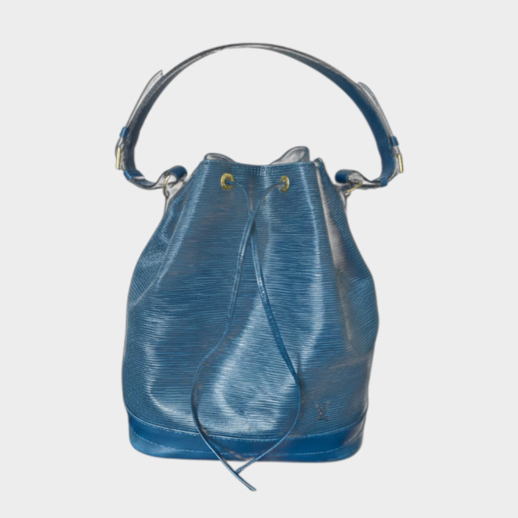 Louis Vuitton Epi Noe Drawstring Shoulder Bag One Shoulder Leather Toledo Blue