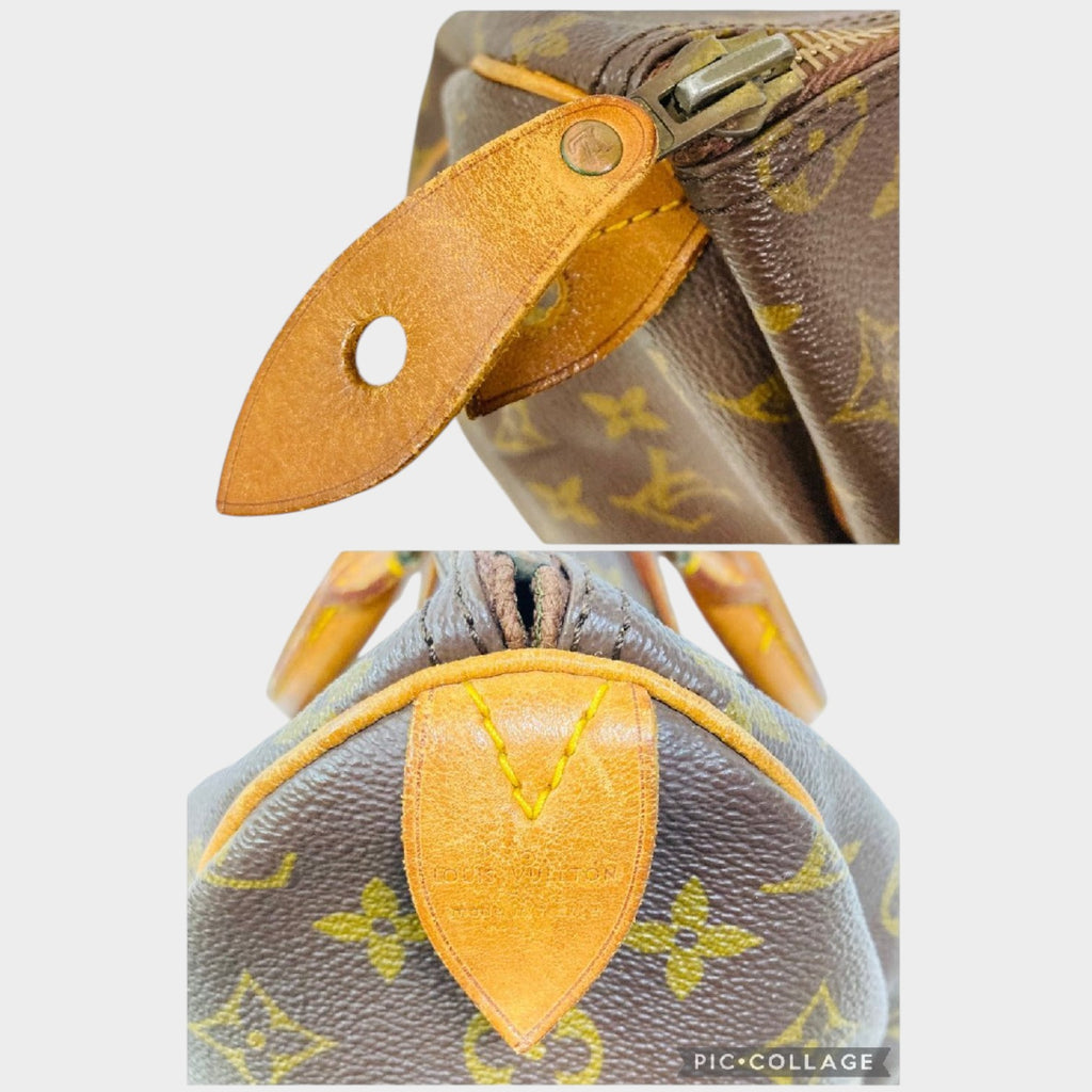 LOUIS VUITTO Monogram Speedy 35 Handbag SA 831 Vintage Tasche