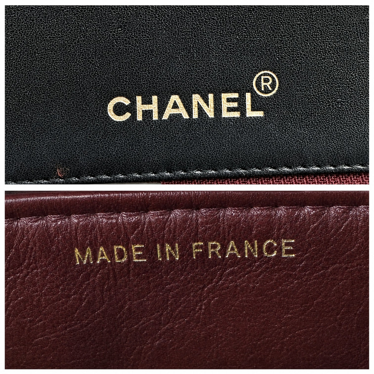 Excellent Condition CHANEL Coco Mark Matelassé Lambskin Full Flap Chain Shoulder Bag, Black