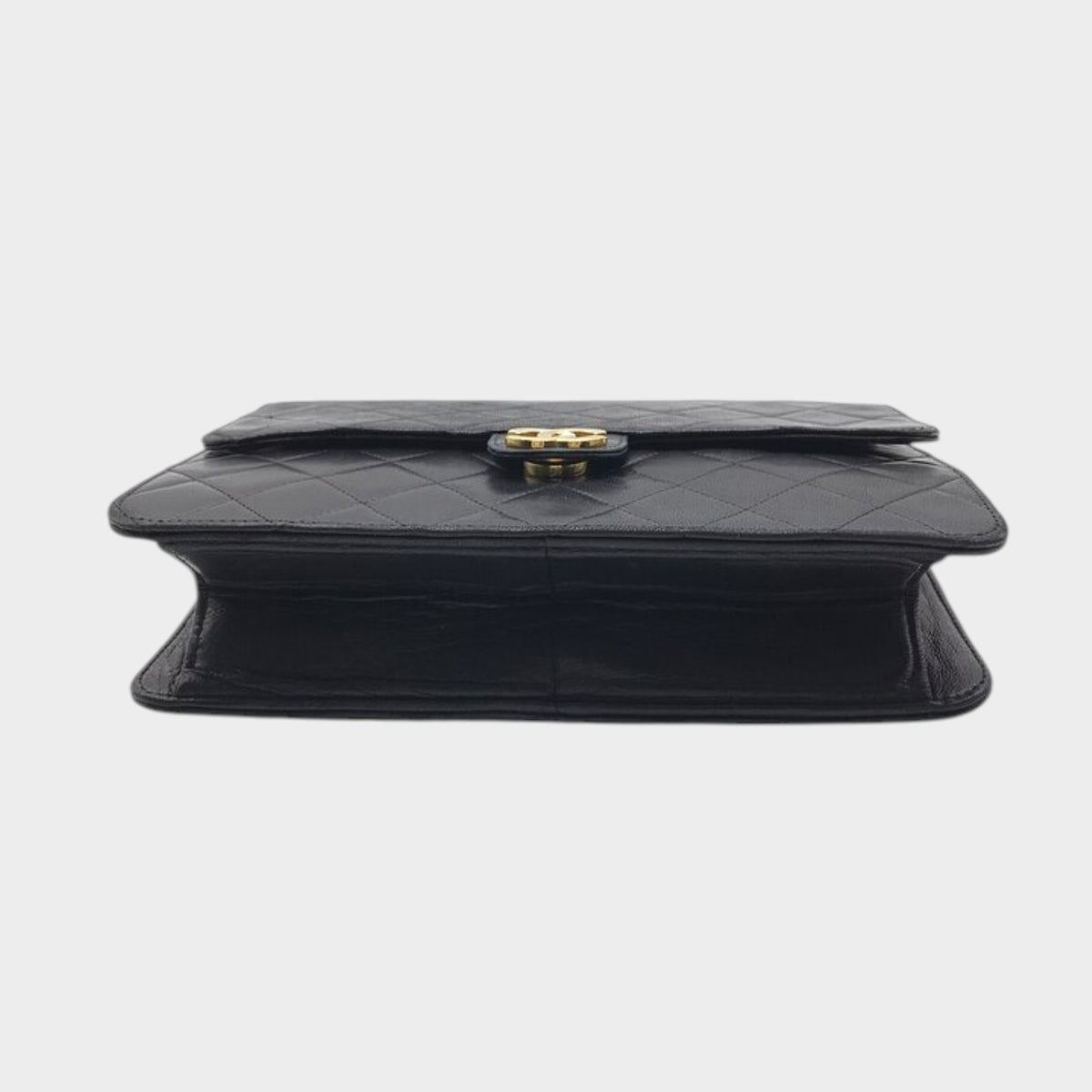 Excellent Condition CHANEL Coco Mark Lambskin Leather Tasche