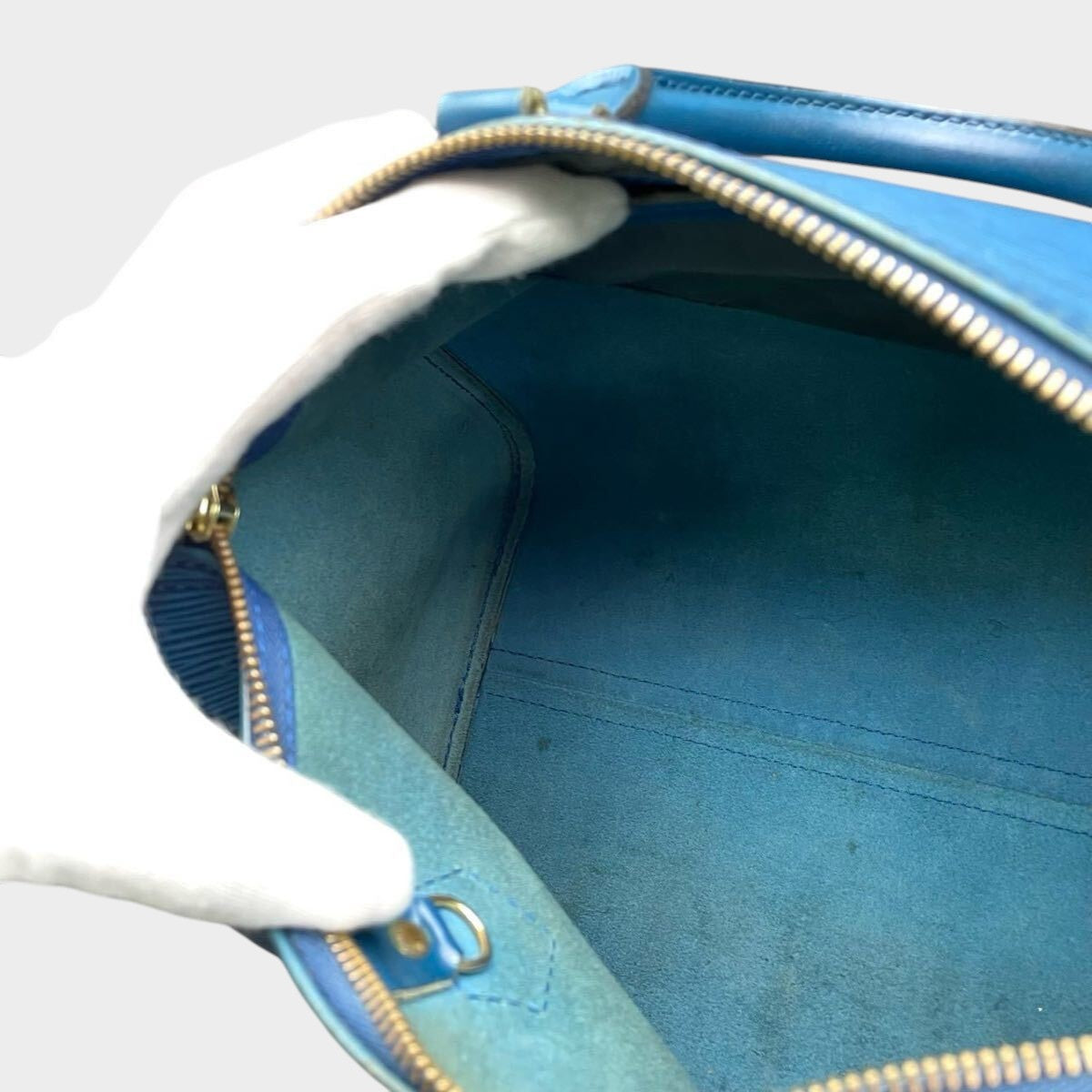 LOUIS VUITTON Epi Speedy 30 Handbag, Serial Number VI190