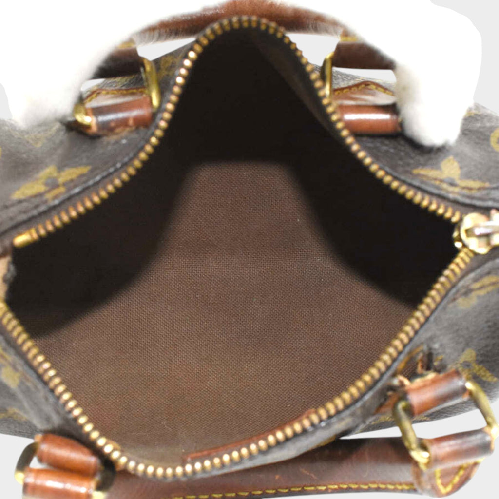 LOUIS VUITTON Louis Vuitton Handbag Mini Speedy M41534 Monogram Brown