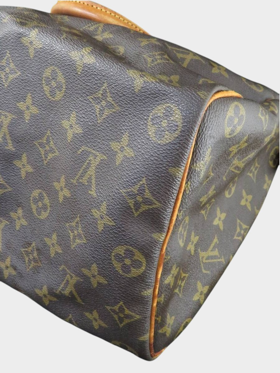 Louis Vuitton Monogram Speedy 35 Handbag Mini Boston Bag