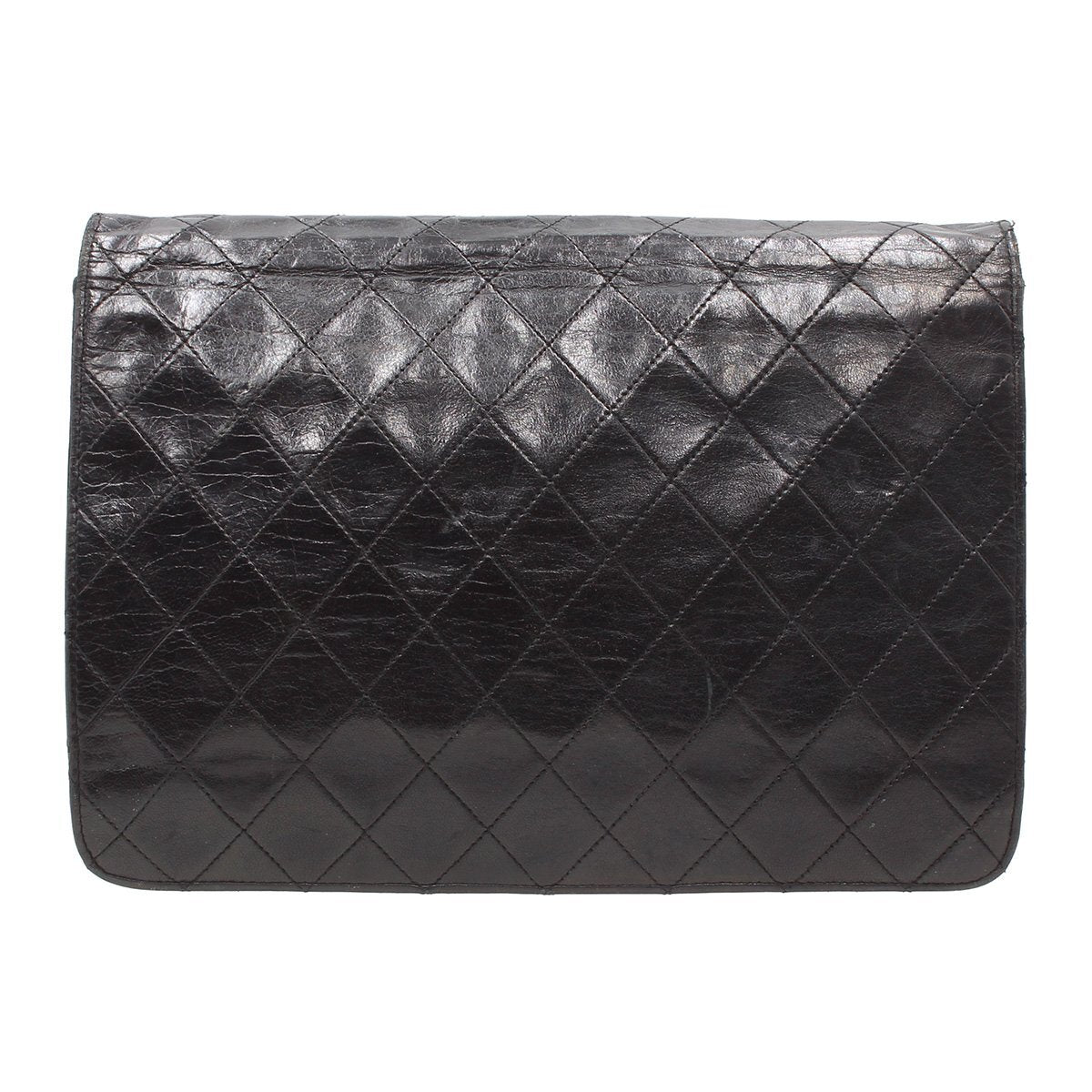 Chanel Matelassé Push-Lock Chain Shoulder Bag, Leather, Vintage, CHANEL
