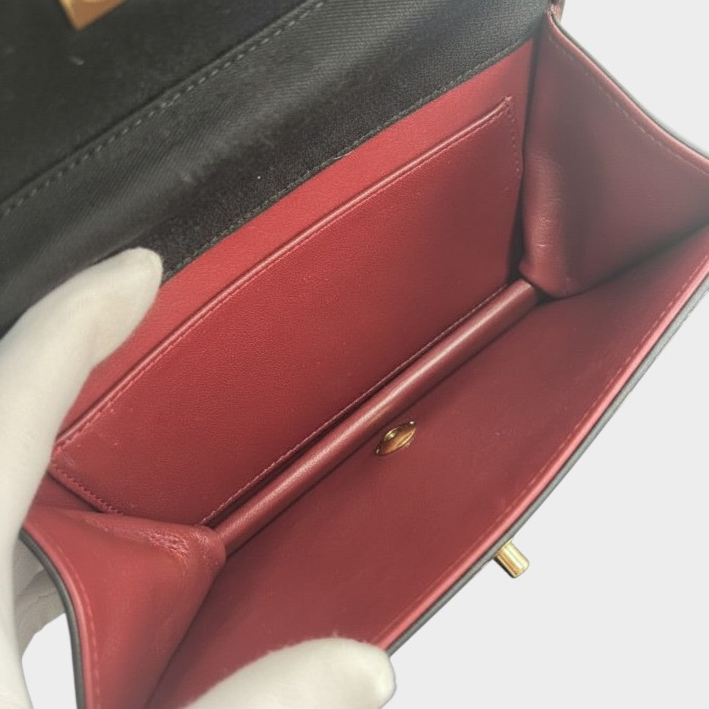 CHANEL Matelassé Push-Lock Cotton Chain Shoulder Bag