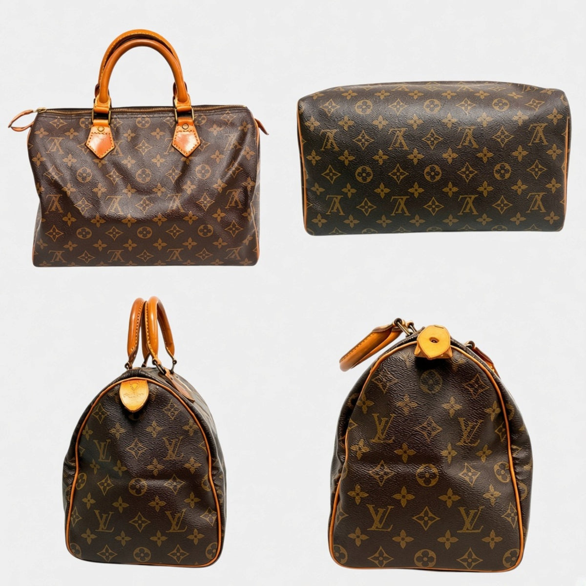 Louis Vuitton Monogram Speedy 30 M41526 Handbag Leather Mini Tasche