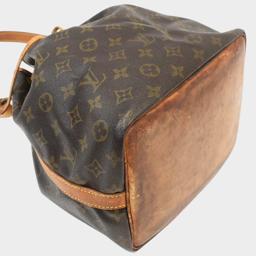 Louis Vuitton Shoulder Bag Petit Noe M42226 Monogram Canvas Leather Brown