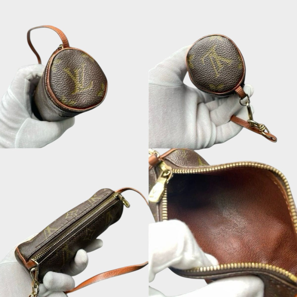 Louis Vuitton Monogram Papillon GM Pouch Set Handbag Mini Bag Mini Boston