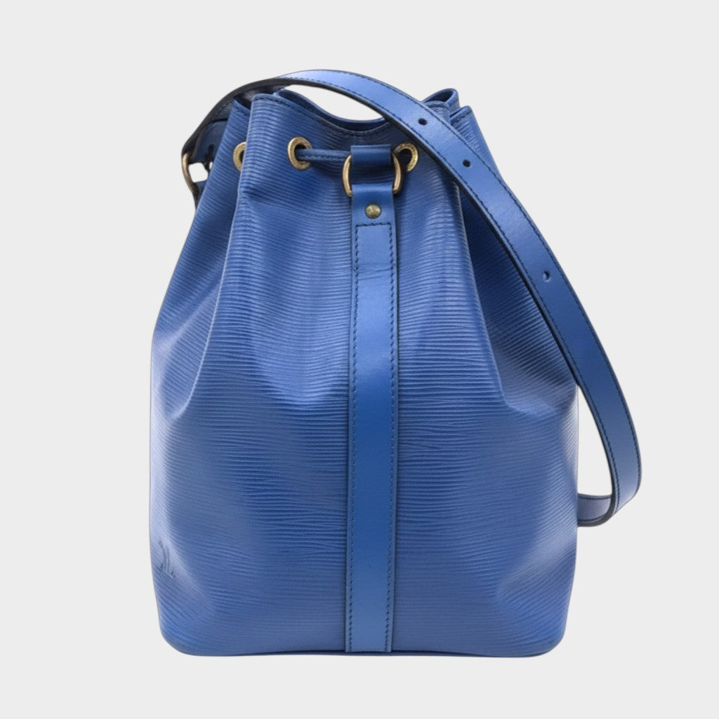 Louis Vuitton Epi Noe M44005 Drawstring Shoulder Bag, Toledo Blue, Women's