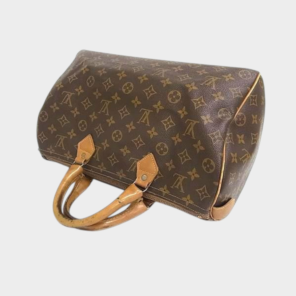 Louis Vuitton Vintage Monogram Speedy 35 TALON Zip USA Handbag Tasche