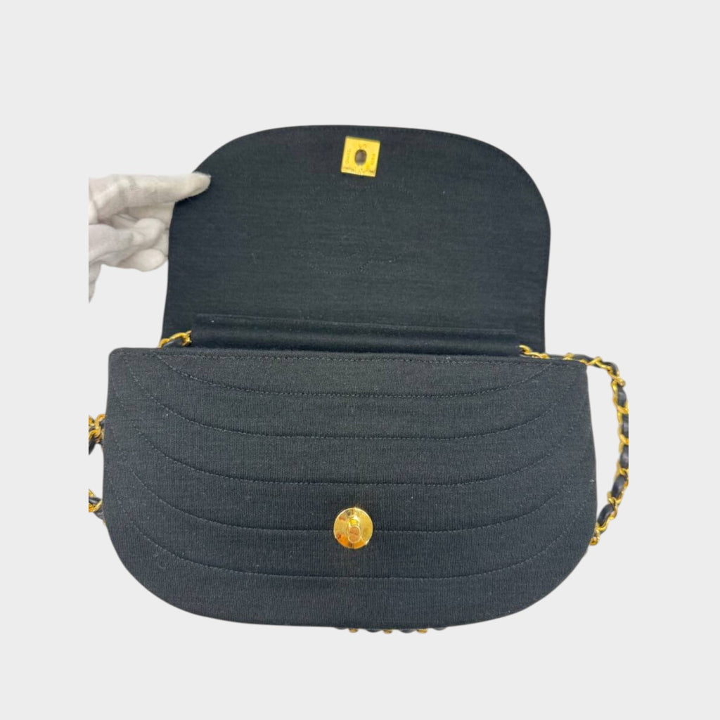 [Excellent Condition] CHANEL Mademoiselle Coco Mark Turnlock Chain Shoulder Bag