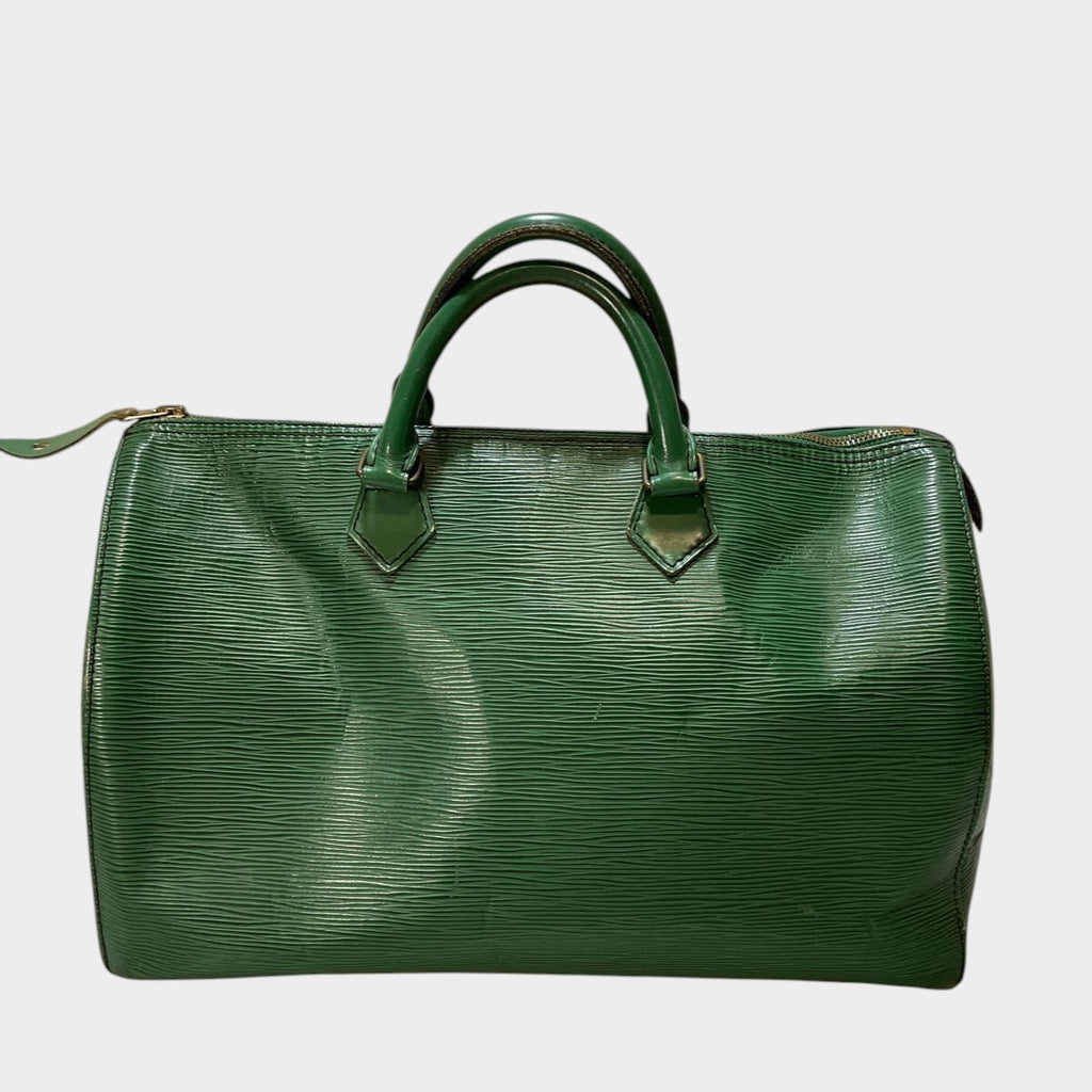 LOUIS VUITTON Epi Speedy 25 Borneo Green Handbag