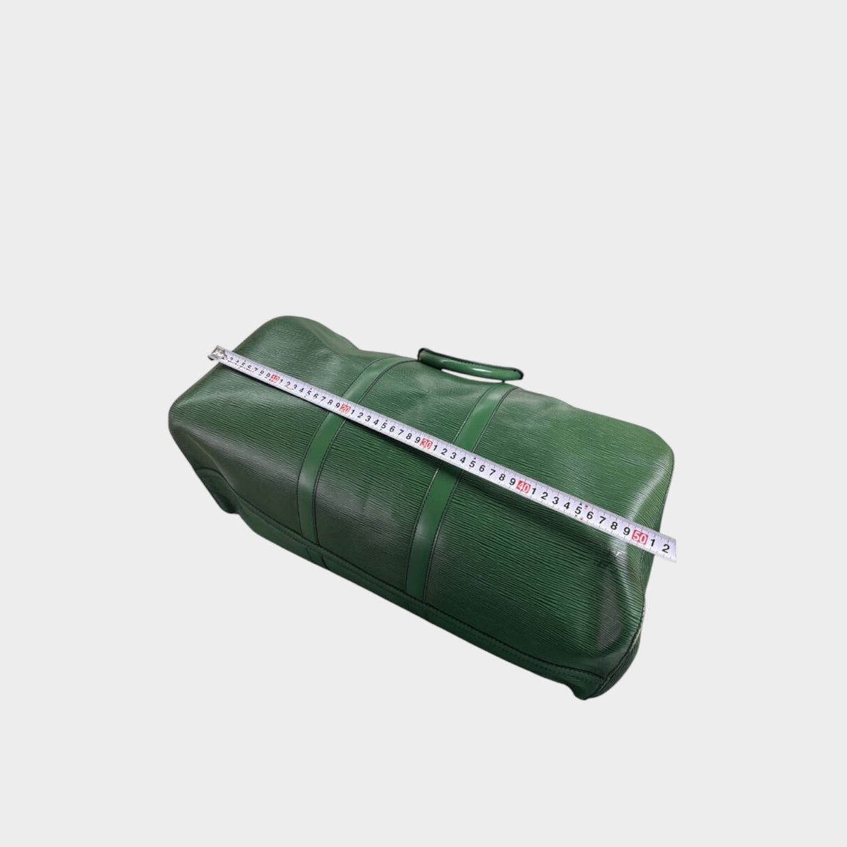 Excellent condition LOUIS VUITTON Epi Keepall 50 Green Boston Tasche