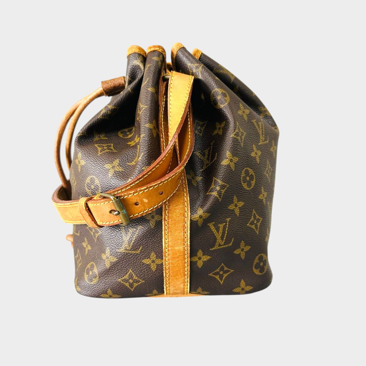 Louis Vuitton Shoulder Bag Petit Noé Drawstring Bag M42226 Monogram Brown Authentic Genuine Product