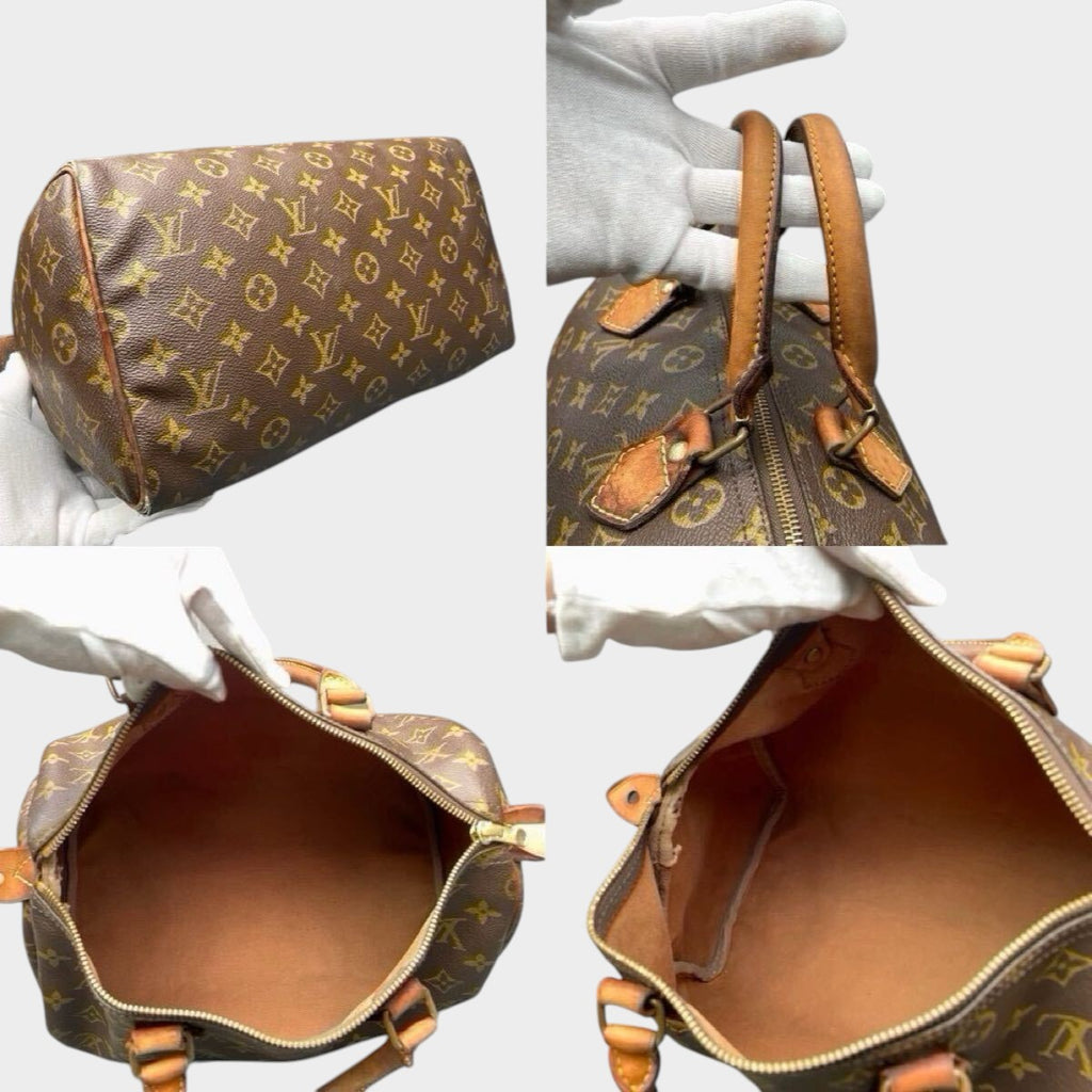 LOUIS VUITTON Monogram Speedy 30 M41526 Handbag Serial SA822