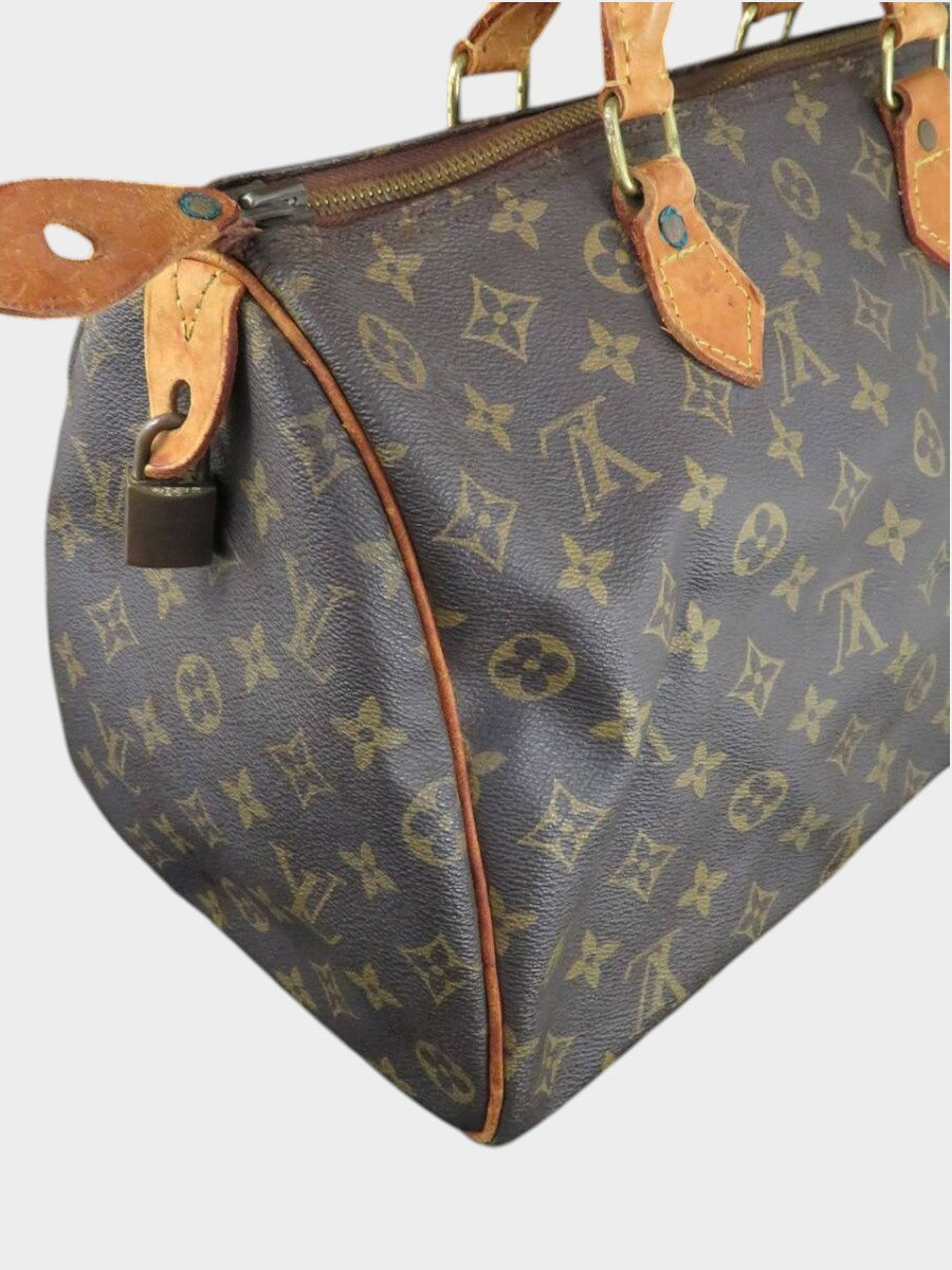 Louis Vuitton Monogram Speedy 35 Handbag Mini Boston Bag