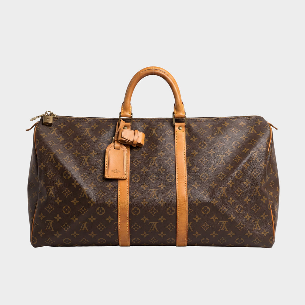 Bag, Boston bag, LOUIS VUITTON Keepall 55 Monogram Tasche