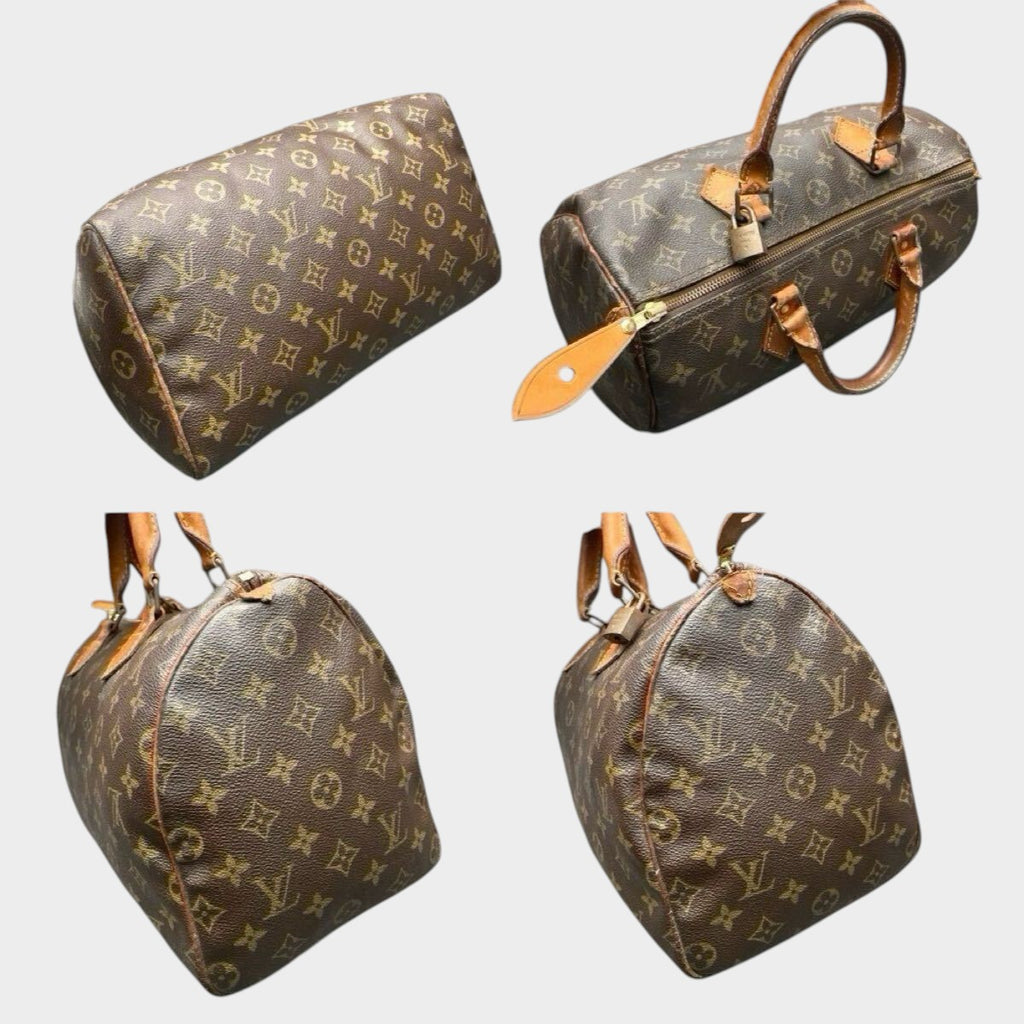 LOUIS VUITTON Monogram Speedy 30 M41526 Handbag Serial 853SA