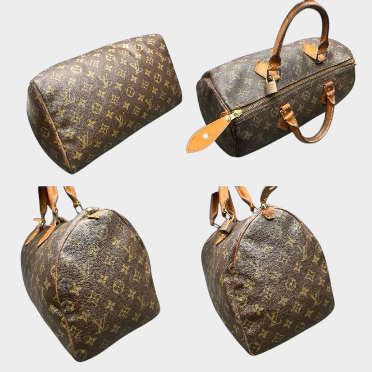 LOUIS VUITTON Monogram Speedy 30 M41526 Handbag Serial 853SA