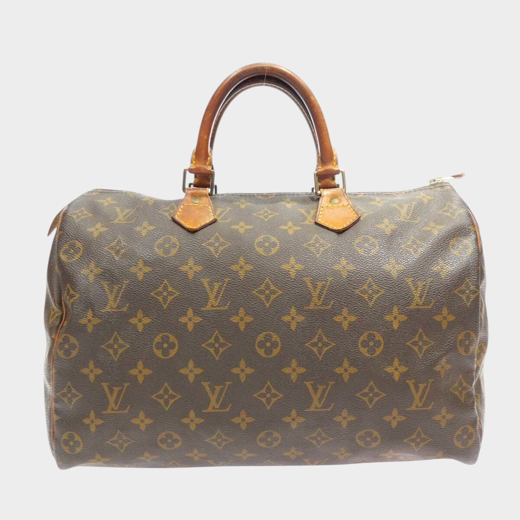 LOUIS VUITTON Speedy 35 M41524 SP1905 Monogram Boston Bag Handbag Brown Women's