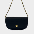 [Excellent Condition] CHANEL Mademoiselle Coco Mark Turnlock Chain Shoulder Bag