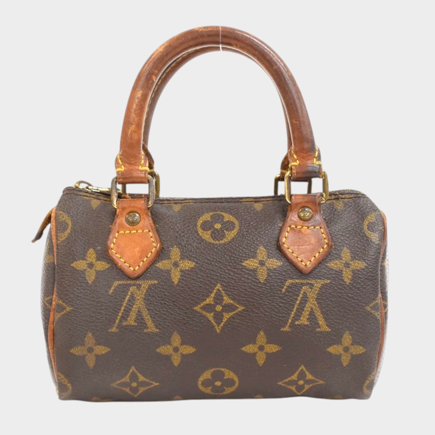 LOUIS VUITTON Louis Vuitton Handbag Mini Speedy M41534 Monogram Brown