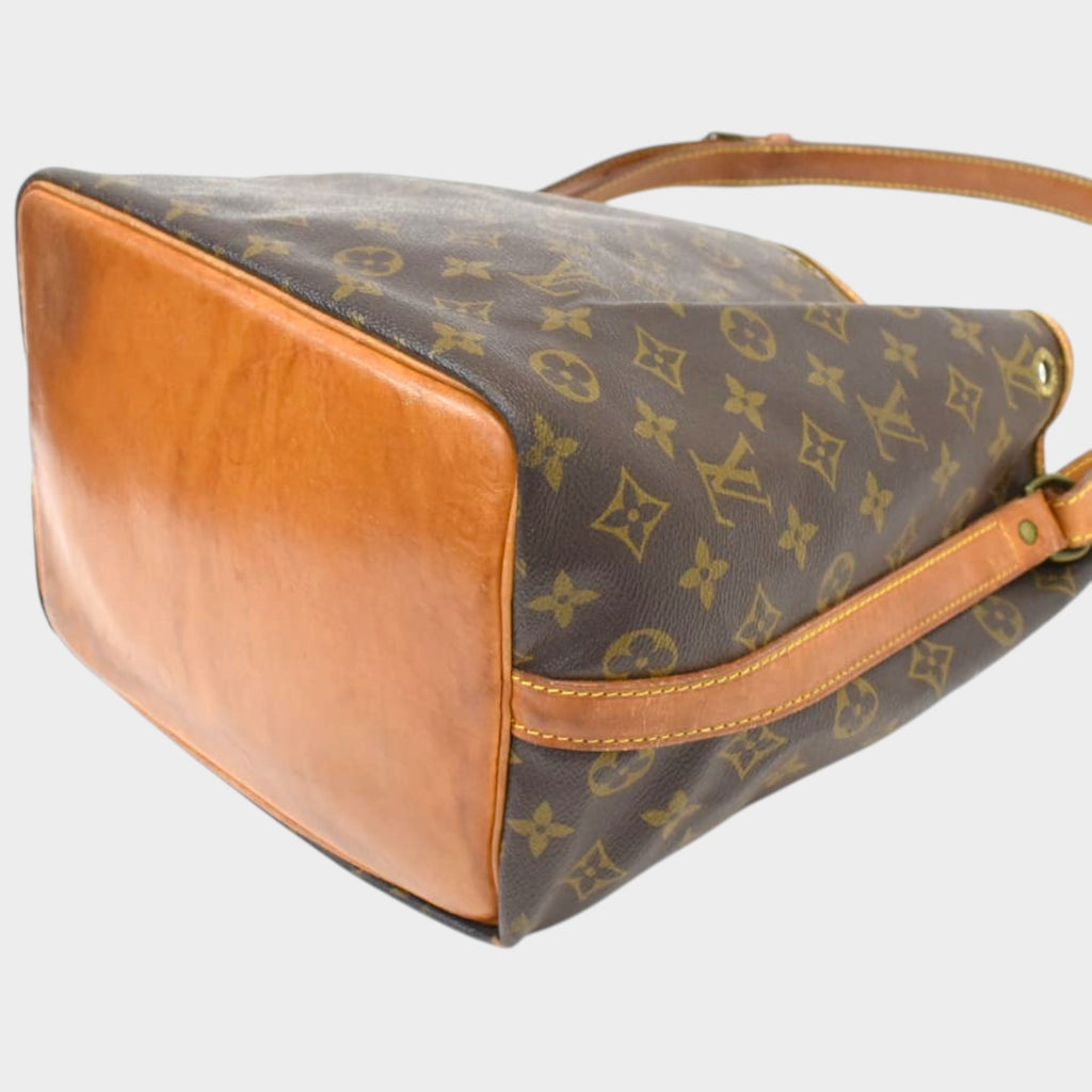 Louis Vuitton Shoulder Bag Petit Noe M42226 Monogram Canvas Leather Brown