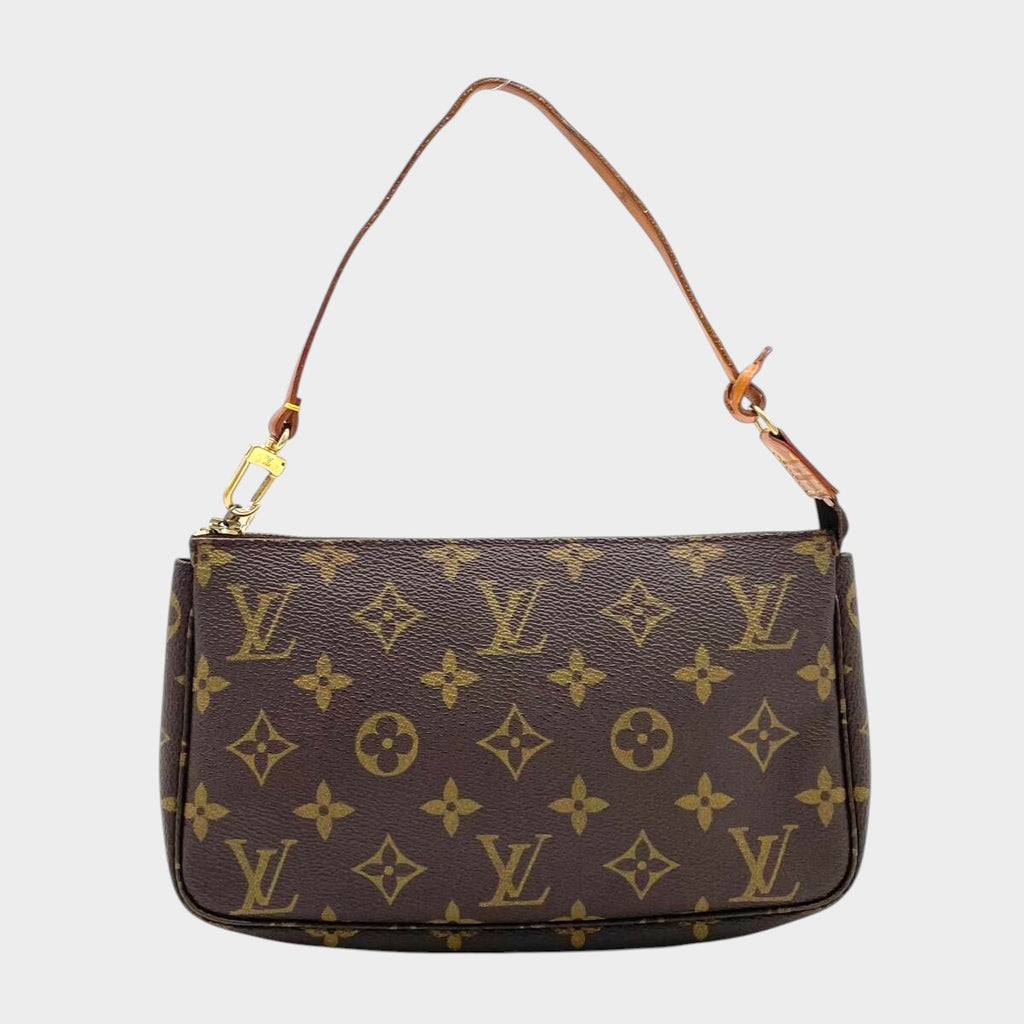 Excellent Condition LOUIS VUITTON Monogram Pochette Accessoires Accessory Pouch Handbag M51980