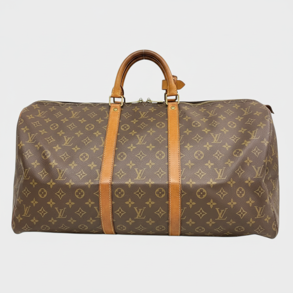 LOUIS VUITTON Monogram Keepall 55 Boston Bag Tasche