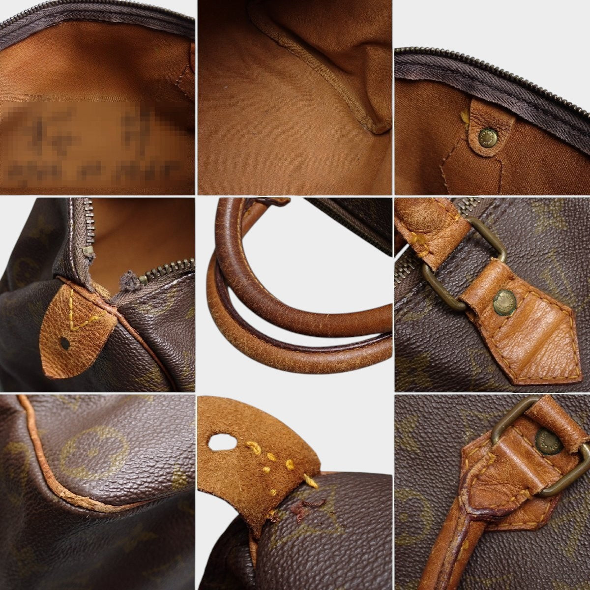 Louis Vuitton Monogram Speedy 35 Boston Bag M41524/Leather/Tasche