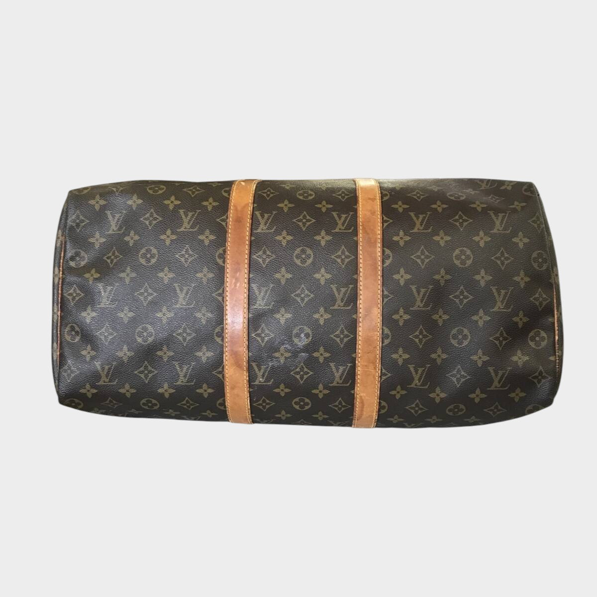 Louis Vuitton Monogram Keepall 50 Boston Bag, Brown, Tasche