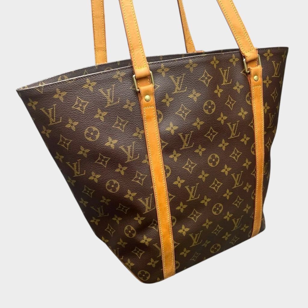 Louis Vuitton Monogram Sac Shopping Tote Bag M51108 Serial MB0021