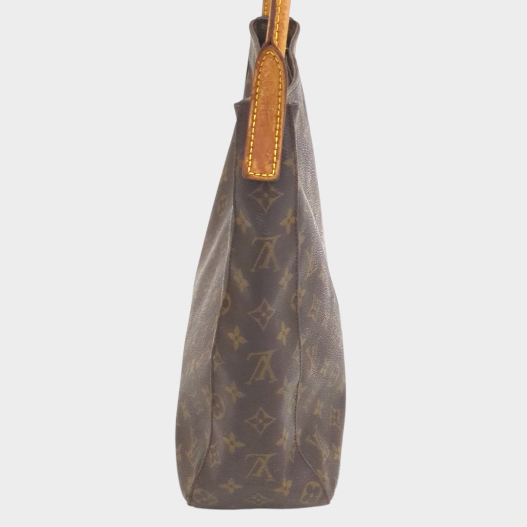 Louis Vuitton Monogram Looping GM Shoulder Bag M51145 One-Shoulder Bag with Padlock