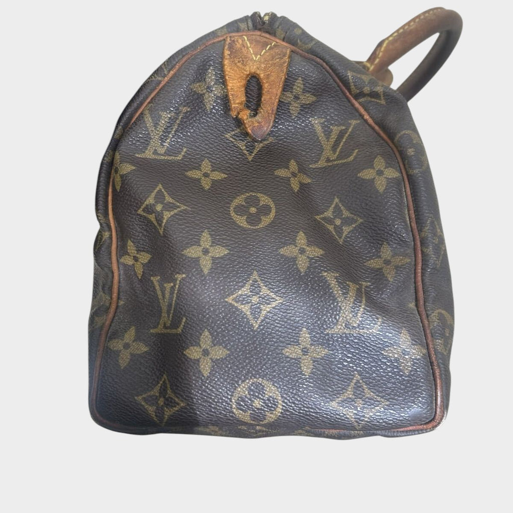 LOUIS VUITTON Speedy 25 M41528 Monogram Handbag Boston Bag Tasche