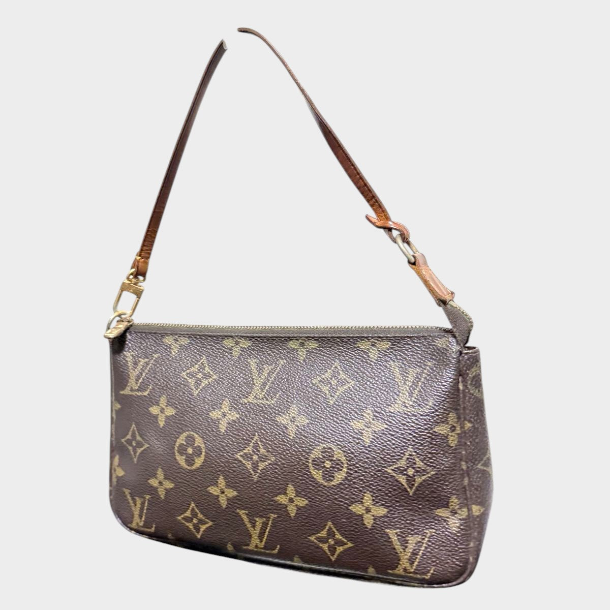 LOUIS VUITTON Monogram Pochette Accessoires Accessory Pouch M51980 Handbag Brown