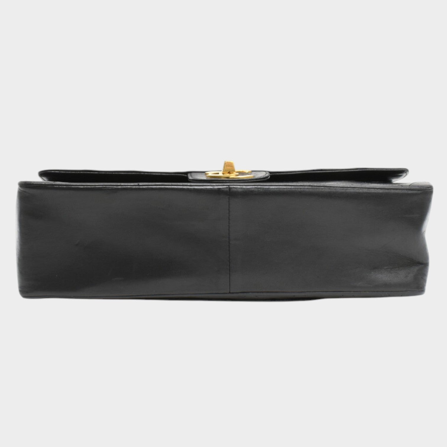 Excellent Condition CHANEL Chain Shoulder Bag Matelassé Coco Mark Lambskin Black Gold Hardware
