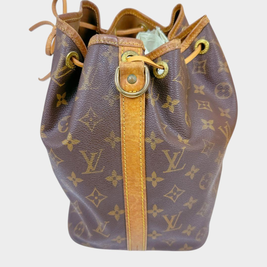 Louis Vuitton Monogram Drawstring Shoulder Bag Petit Noé, Tasche