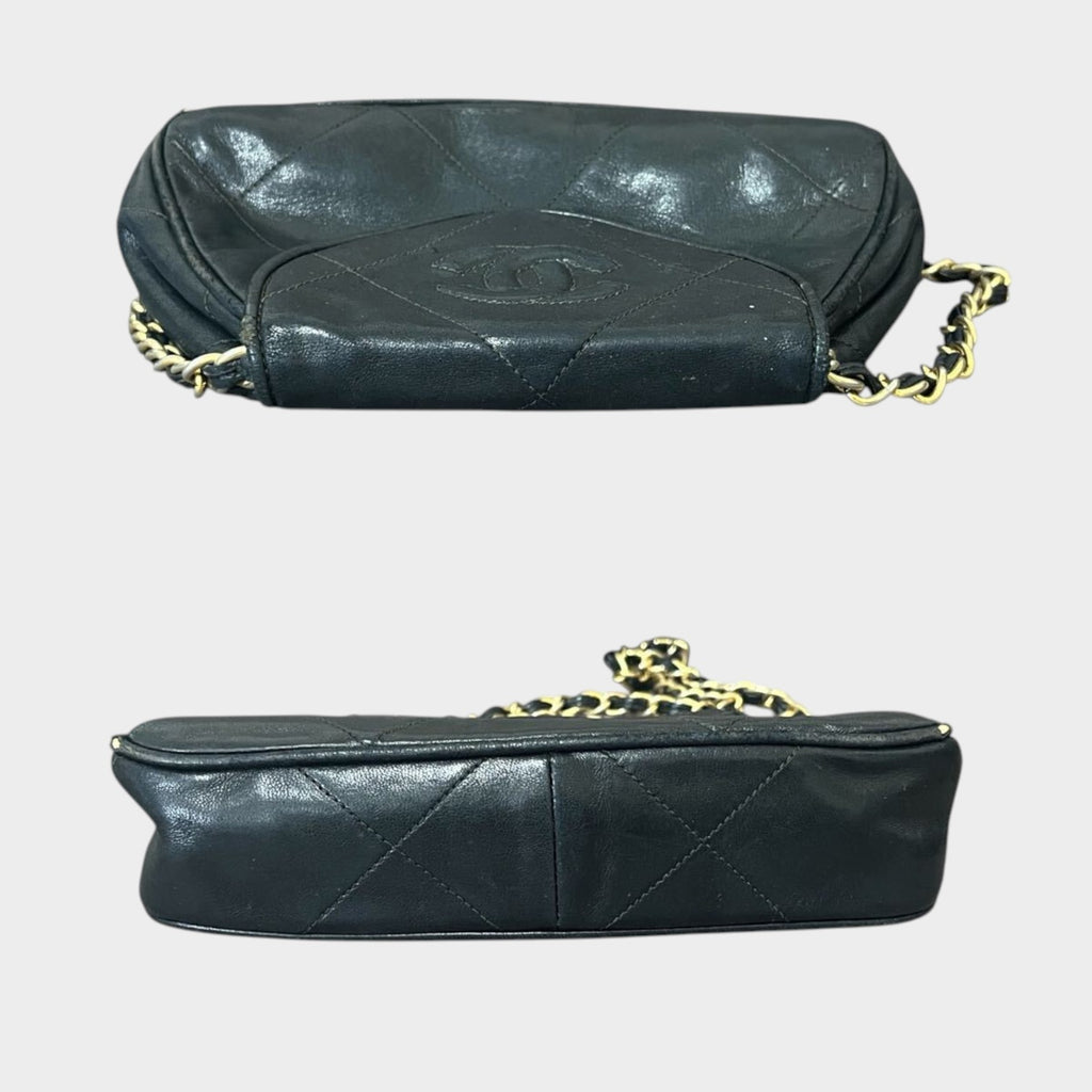 Chanel 1st series Lambskin Matelassé Coco Mark Chain Shoulder Bag Vintage
