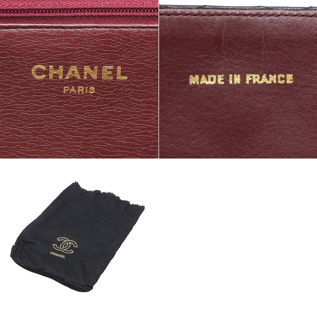 Chanel Matelassé Lambskin Push-Lock Chain Tasche Bag W22cm Black