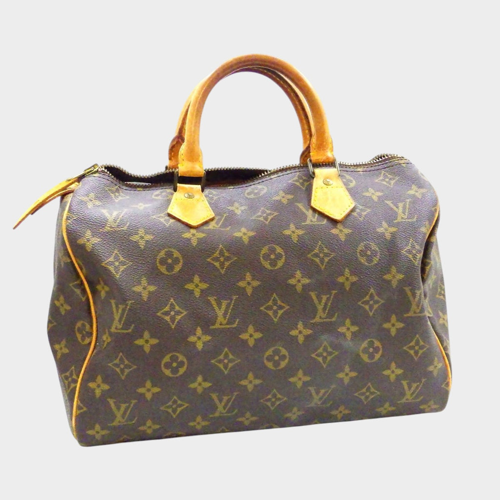 Louis Vuitton Speedy 30 M41526 852SA Handbag Boston Bag, Zipper not working