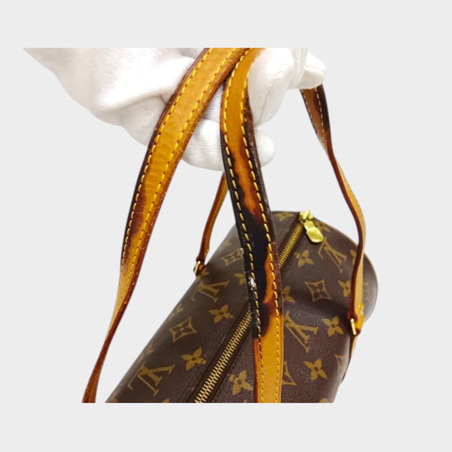 Louis Vuitton M51385 Papillon 30 Monogram Brown Gold Hardware Handbag Vintage