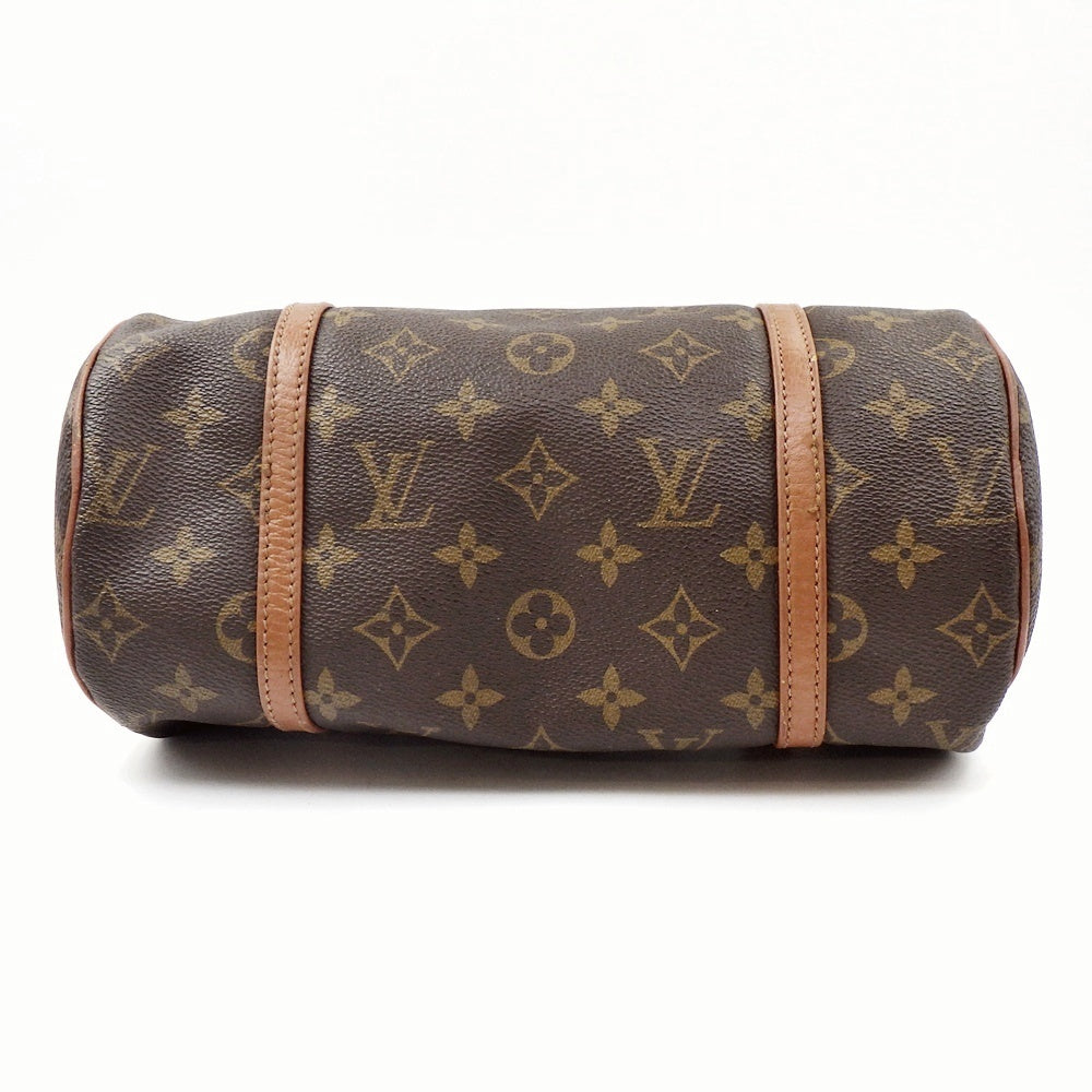 Louis Vuitton M51386 Old Model Papillon 26 Monogram Brown Cylindrical Handbag Mini Boston Vintage