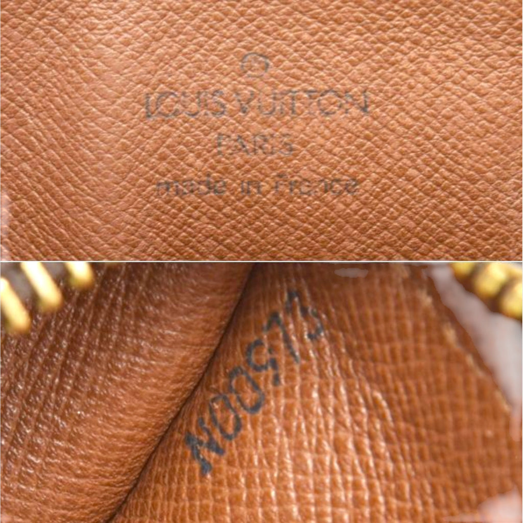 Louis Vuitton Papillon 26 handbag, Monogram leather, brown, M51366, cylindrical shape, Papillon PM, vintage bag /080528-86/