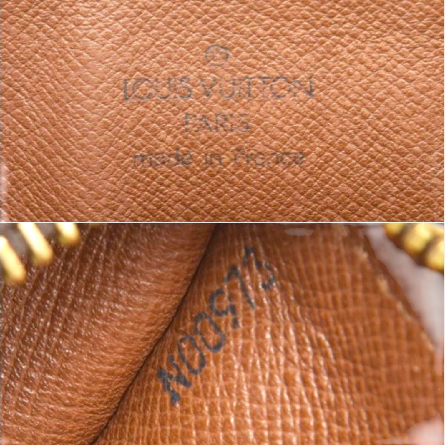 Louis Vuitton Papillon 26 handbag, Monogram leather, brown, M51366, cylindrical shape, Papillon PM, vintage bag /080528-86/